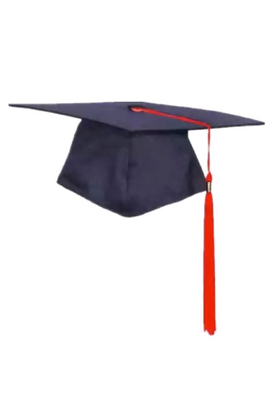 訂製黑色畢業帽    設計多種顏色流蘇    畢業帽製衣廠   十八鄉鄉事委員會公益社小學  GC027 45度照
